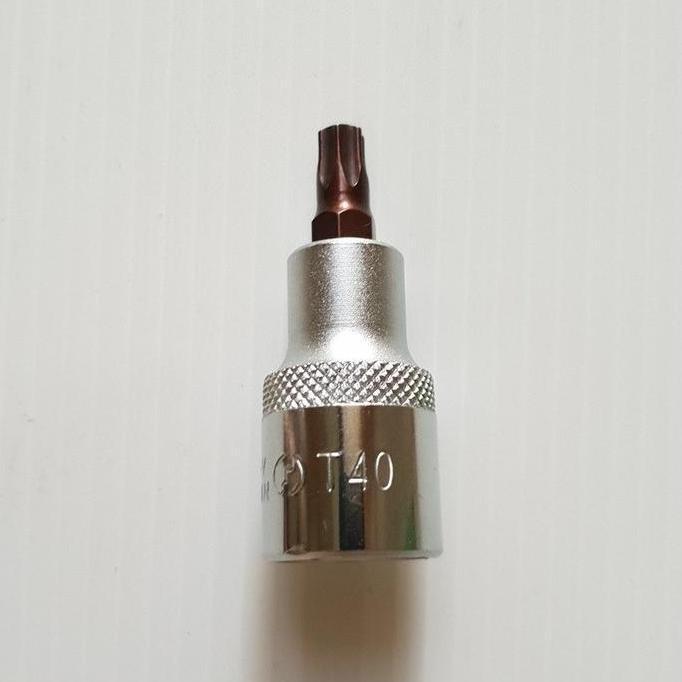 LIPPRO Mata Sok L Bintang T40 Mata Kunci L Bintang T40 1/2 Star Bit Socket Starbit Mata Kunci Shock 