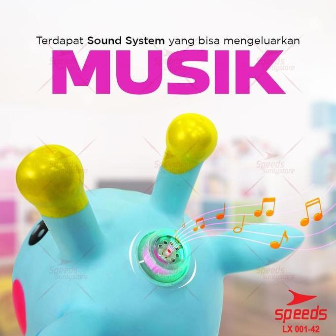 Mainan Kuda Kudaan Karet Mainan Tunggangan FREE POMPA+MUSIC Ready