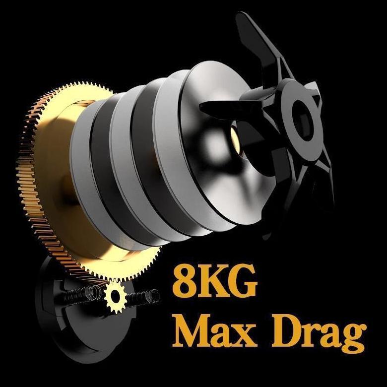 BESTPROMO New Casting Fishing Reel Pancing BC Reel 7.2:1 Metal Fishing Reel Max Drag 50kg Sistem 1se