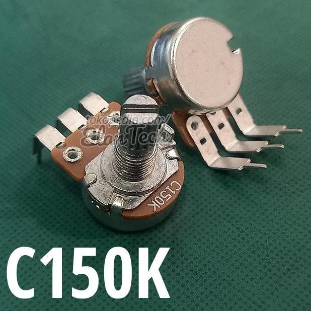C150k Potensio Vertikal Mono Tuas Pendek Potensiometer 150kC ElanTech