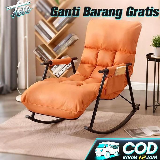 CARADA TETE_1 Kursi Goyang Santai Kursi Goyang Dengan Bantalan Tebal Kursi Malas Kursi Sofa Sofabed 