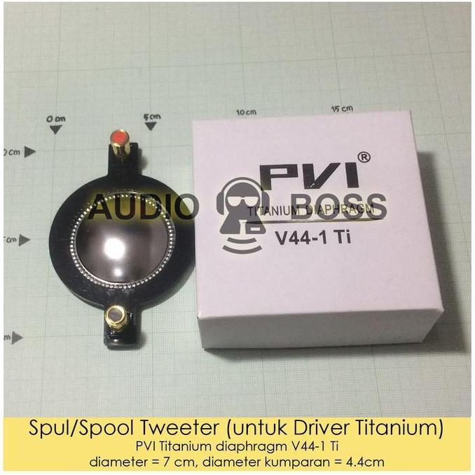 Spul Tweeter titanium / Spool PVI 44 mm driver titanium V44-1 Ti PVI