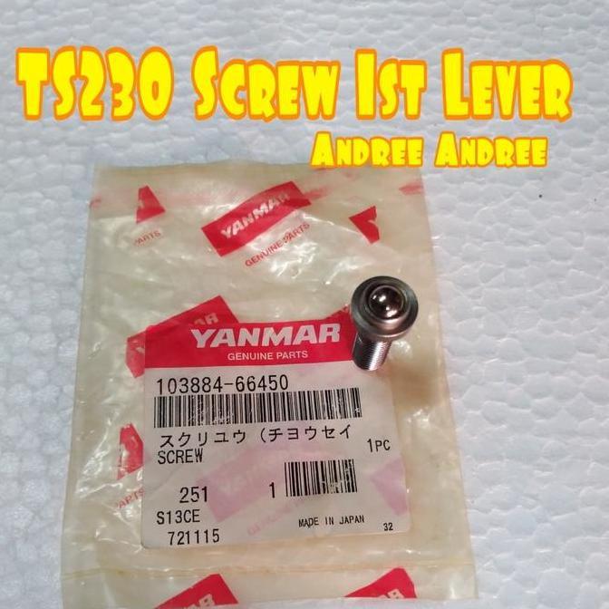 }}}}}}] TS230 1st Lever Adjusting Governor Lever Yanmar TS-230 TS 230 Original