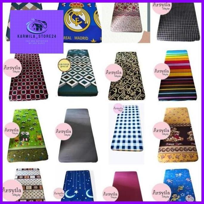 Sarung kasur busa Resleting 90x200x20/ 100x200x20