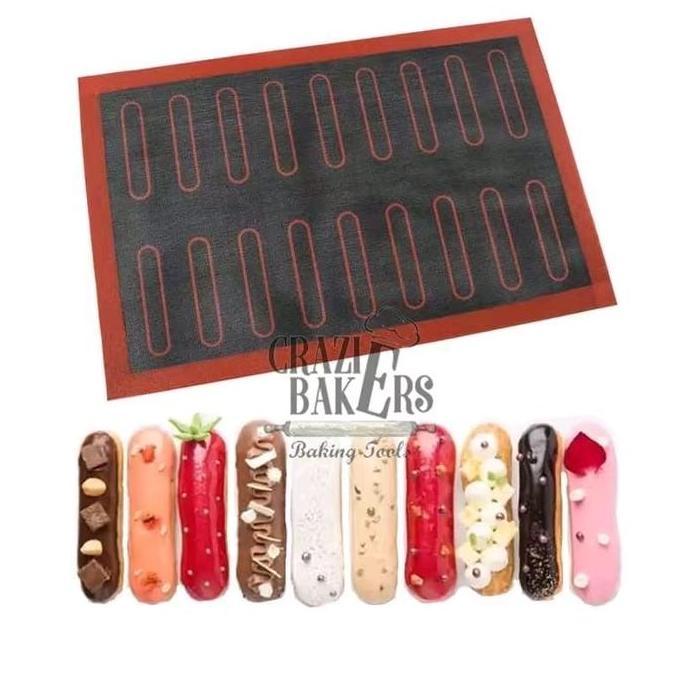 Non-Stick Baking Perforated Silicone Mat Non Stick Eclair Silicone Mat - Silpad - Double Sided GM