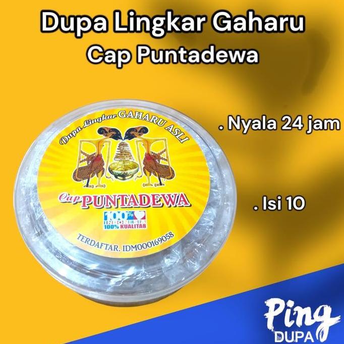 ,,,,,,,] Dupa Lingkar Gaharu Cap Puntadewa Nyala 24 Jam