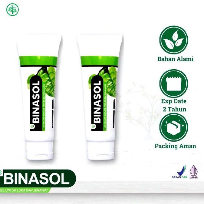 TERLARIS - Salep Binasol Gel 40 gram Original -Binacare sudah BPOM untuk Luka diabet/ Berjerawat