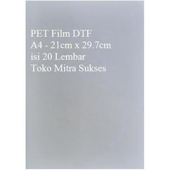 Pet Film Dtf A4 Isi 20 Lembar