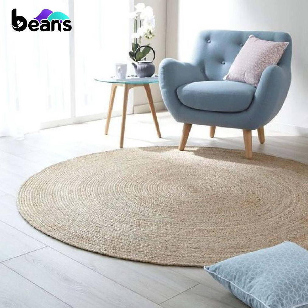 Beans Karpet Anyaman - RUG Anyaman - RUG Seagrass - Karpet Bulat