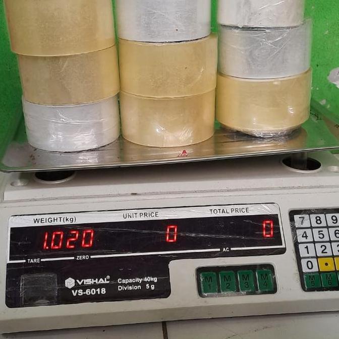 Ready stock lakban bening kiloan,lakban bening,coklat,fragile