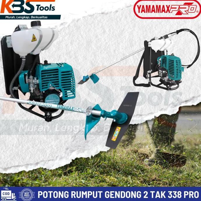 Terlaris Mesin Pemotong Rumput Gendong Yamamax Yx 338 Pro 2 Tak - Alat Potong Pemangkas Rumput Bensi