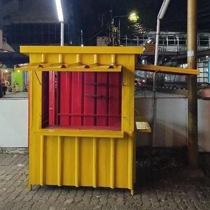 Terlaris Pb-12 Booth Container Gerobak Kontainer Knockdown Bongkar Pasang Meja Rombong Jualan