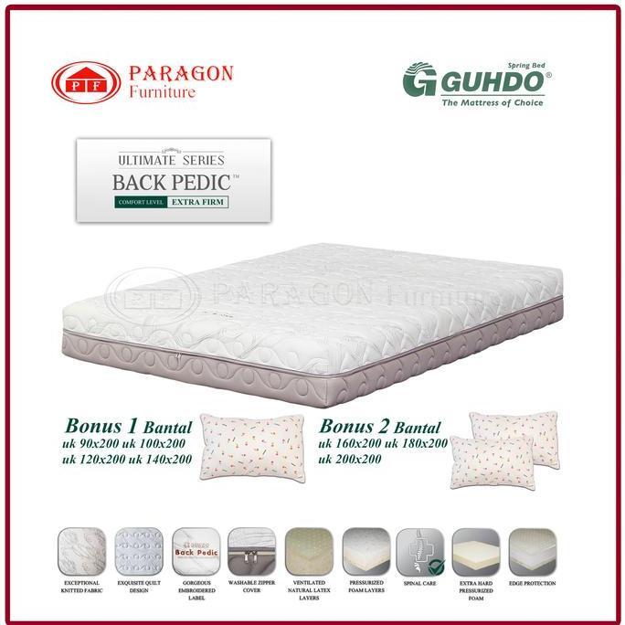 VIRALL KASUR GUHDO BACK PEDIC LATEX REBONDED 120X200X26 CM *