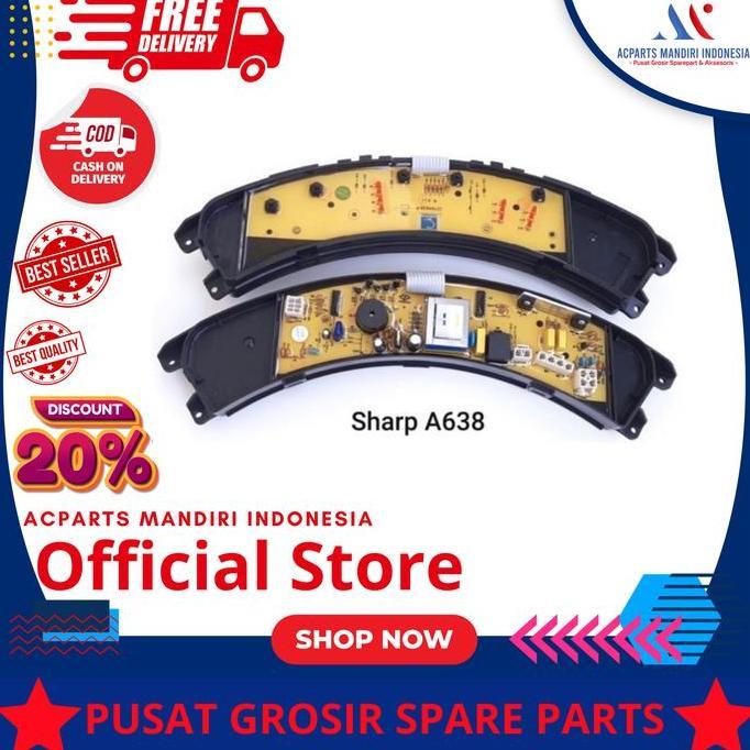 MVRO SHARP ES-N70EY / ES-N75EY modul pcb mesin cuci Top Loading