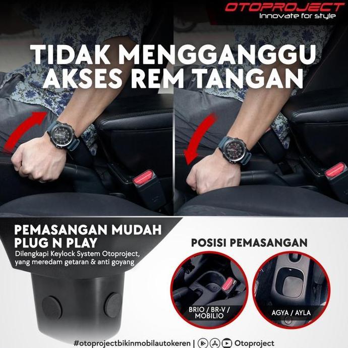 CONSOLE BOX BRIO,OLD BRIO,MOBILIO,BRV WITH USB CHARGER OTOPROJECT