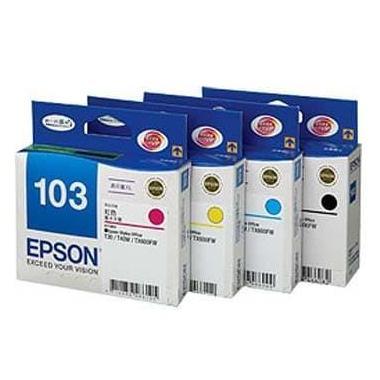 NEW TINTA CARTRIDGE EPSON 103 BLACK+COLOUR ORIGINAL FOR T40W,TX550W,600FW