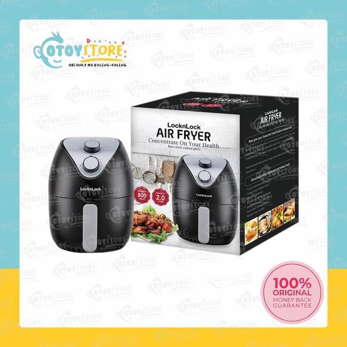 TERLARIS - Locknlock Black Series AirFryer EJF122BLK 2L / Lock & Lock Airfryer