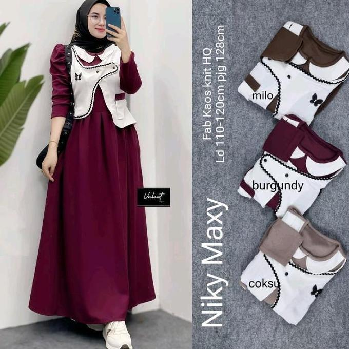 gamis trend terbaru 2026 baju gamis elegan 2026 gamis simpel elegan gamis mewah elegan gamis perempu