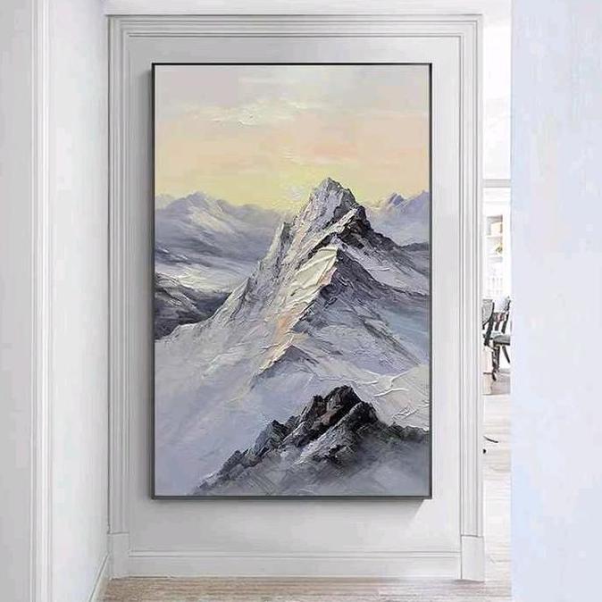 Terlaris Lukisan Dinding Pemandangan Lukisan Pegunungan Modern