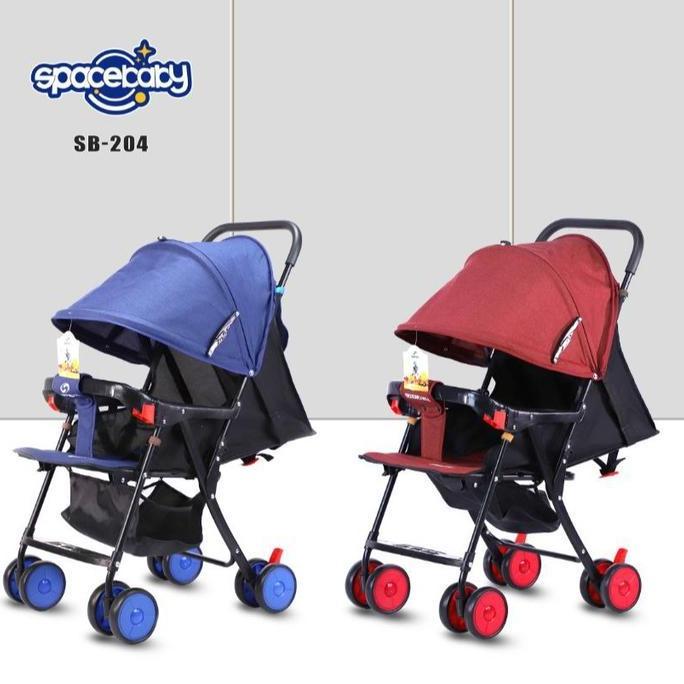 BABY STROLLER MURAH||KERETA DORONG BAYI BISA REBAH,DUDUK DAN BERSANDAR||BABY STROLLER SPACEBABY SB-2