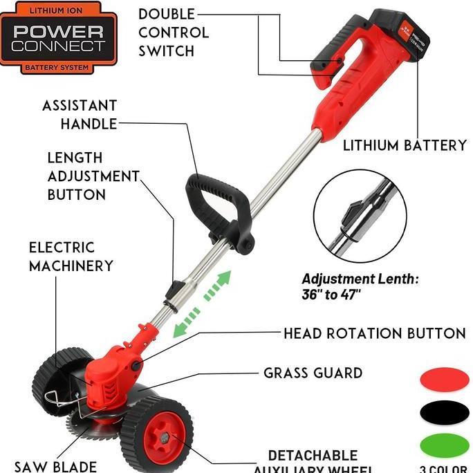Terlaris Terlaris 48V Mesin Potong Rumput Mesin Rumput Mini Cas Listrik Lipat Mesin Pemotong Rumput 