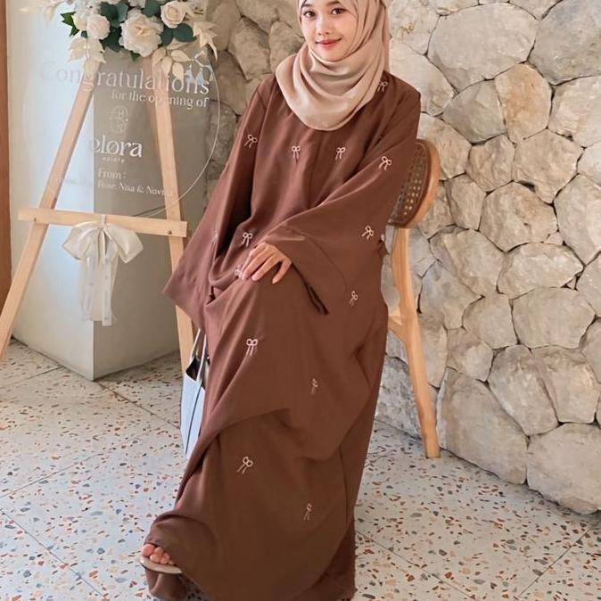 ABAYA PITA coquette motif bordir ABAYA HITAM SIMPLE TERBARU  Arab