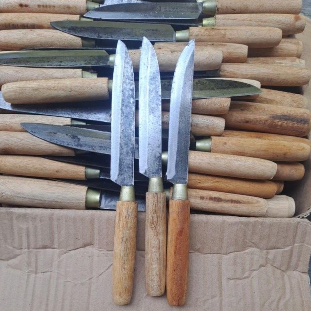 New Product 3 Pcs Pisau Dapur Kecil Bahan Baja Gergaji, Pisau Tajam, Pisau Seset, Pisau Kupas Buah, 