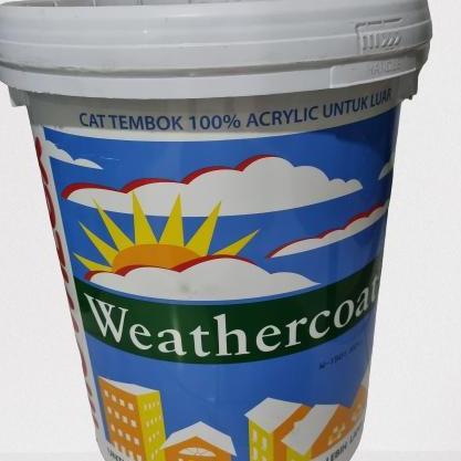 cat tembok luar mowilex weathercoat putih 20L