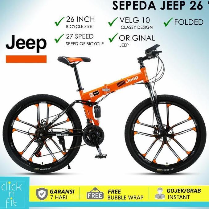 Terlaris 100% Original Sepeda Lipat Gunung Jeep