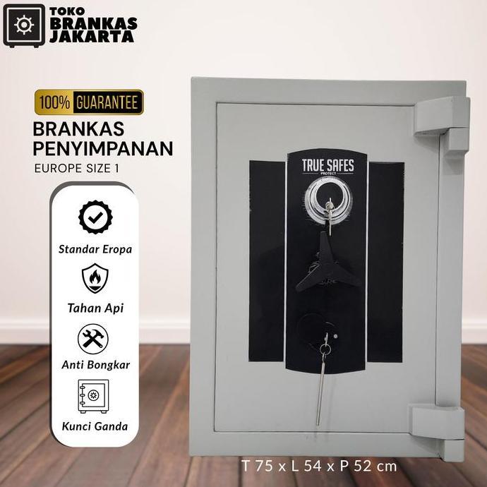 Terlaris Truesafes Brankas Uang Europe Size 1 Brangkas Tahan Api Anti Bongkar Original Ukuran Kecil 