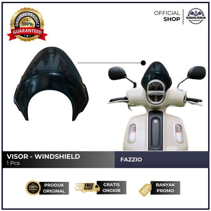 Windshield Fazzio Cyan Visor Double Trouble Thailand Quality Style TERBATAS