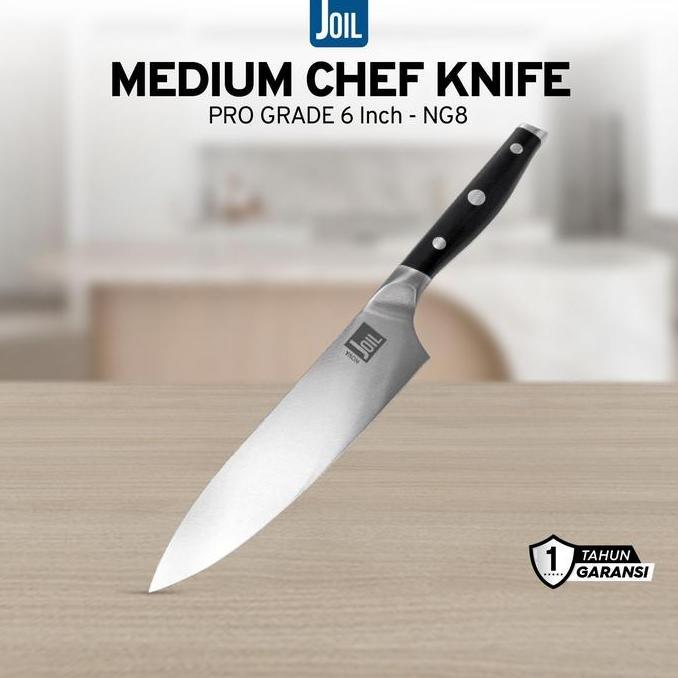 rikawanti34 - joil pisau dapur medium chef knife 15 cm stainless steel - ng8