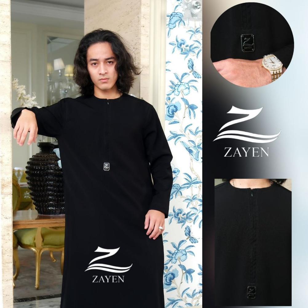 best seller jubah pria gamis pria selimfit jubah zayen hitam jubah pria muslim jubba model terbaru b