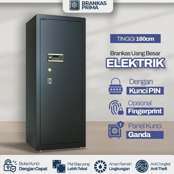 // [BERGARANSI] BRANKAS BESAR BAJA 80 - 120CM SAFETYBOX BRANGKAS UANG, EMAS, DOKUMEN ANTI MALING KRI