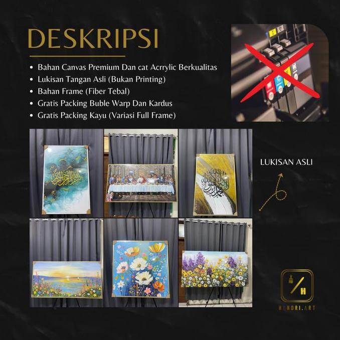 Terlaris Lukisan Kuda Berlari Modern Lukisan Tangan Dinding Ruang Tamu