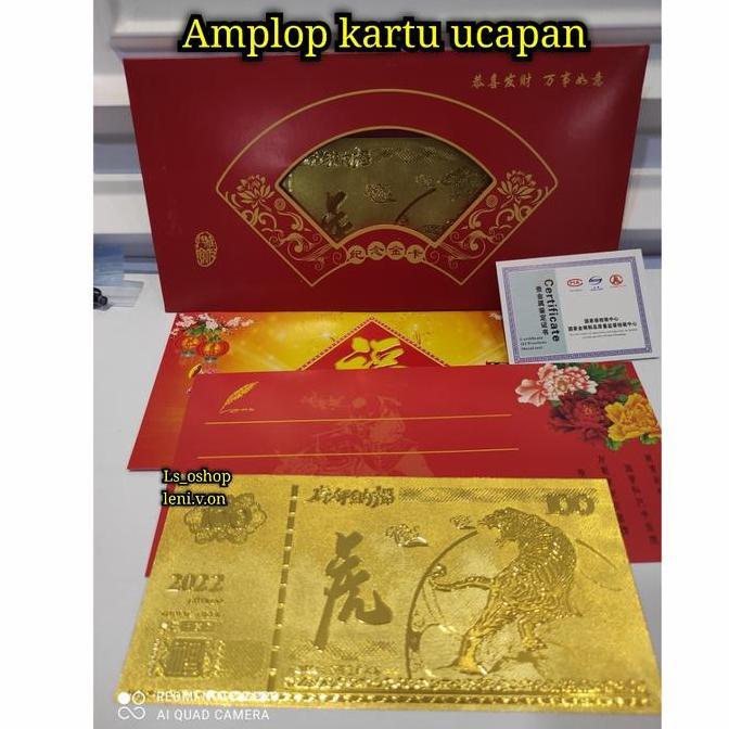 Angpao Emas Shio Harimau Tahun 2022 Amplop Imlek Cny - Lihat Video Pasti Diskon