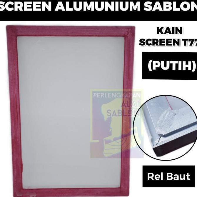 FRAME BINGKAI SCREEN SABLON ALUMUNIUM UD 40X60 KAIN T77 PROFIL REL