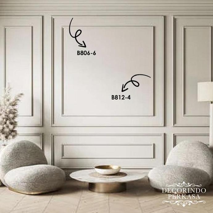 List Wall Moulding PVC Ukiran Dinding 2,4 Meter