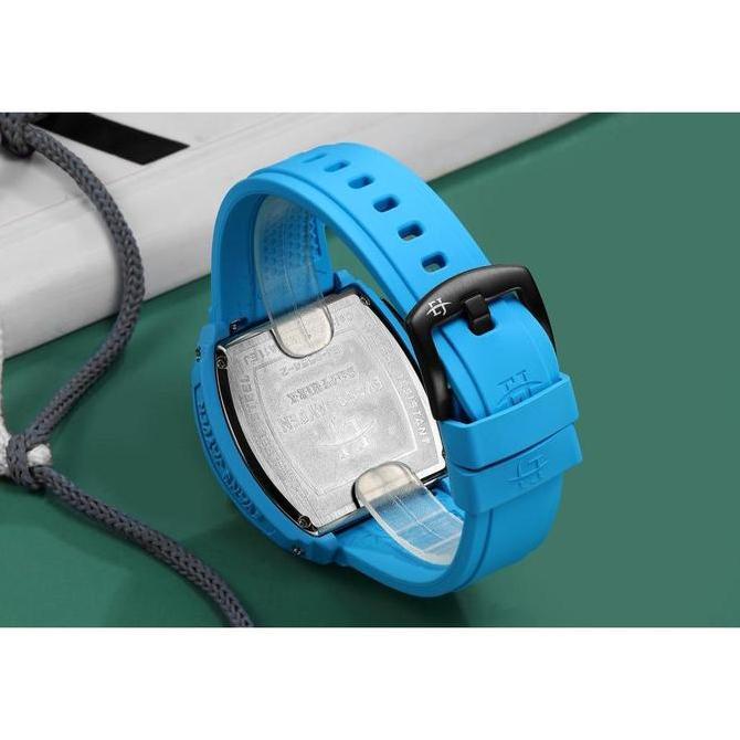 Evans Jayden Jam Tangan Pria 9554-2 Rubber Kaca Sapphire Chronograph Water Resistant 5Atm