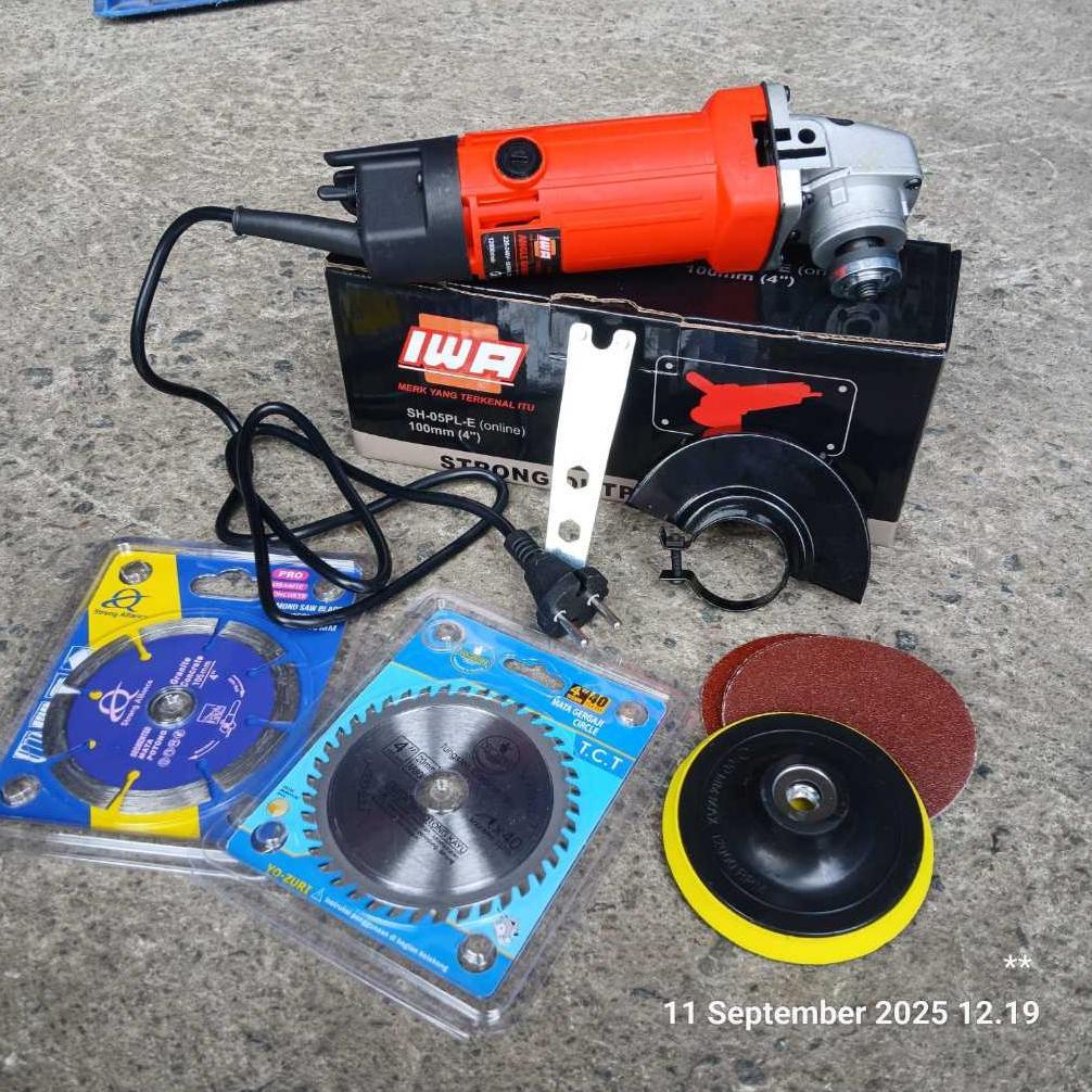 FREE ONGKIR PAKET GERINDA DAN BOR /  GERINDA MAILTANK / BOR MAILTANK 10MM / BOR GERINDA SET KOPER