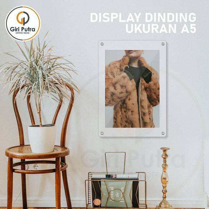 DISPLAY DINDING AKRILIK / FRAME AKRILIK / STAND POSTER AKRILIK UKURAN A3