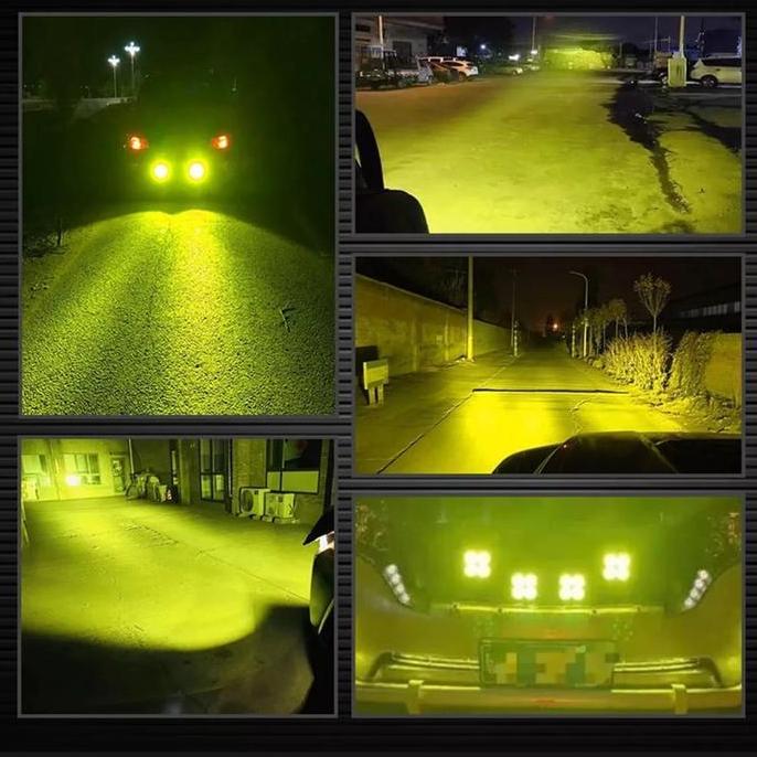 Lampu tembak worklight 4 mata LED 40W Putih/Kuning