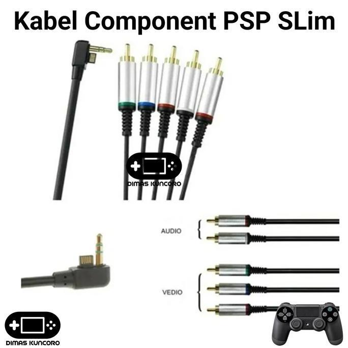 Kabel Component PSP Slim komponenen cable tv lcd led psp slim 2000 3000