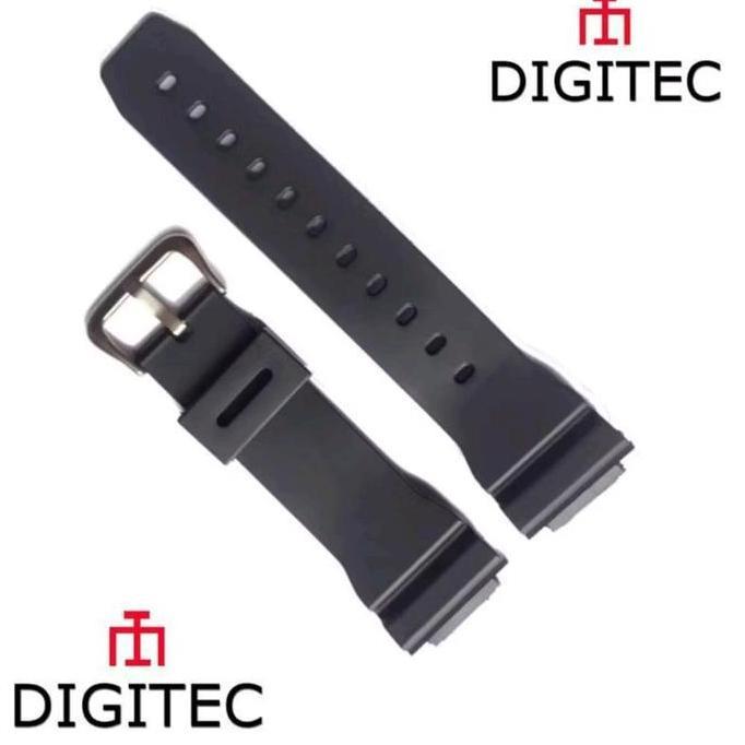 Strap Tali Jam Tangan Digitec 5024 5098 DG-5024T DG-5098T Tali Jam Digitec DG5024T DG5098T  Hitam Fr