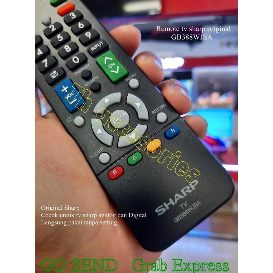Ready Remote tv Sharp Analog dan Digital tv Original GB388WJSA
