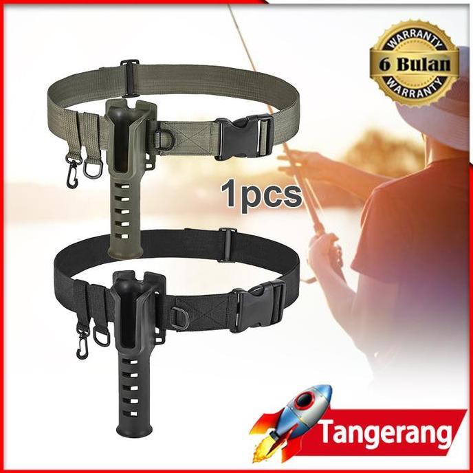TOKOKUSHOP Belt Sabuk Dudukan Joran Mancing Holder Serbaguna Casting
