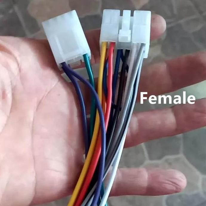 GEGEZY Soket Audio Head Unit Mobil Female Toyota Avanza Innova Yaris Calya Daihatsu Xenia