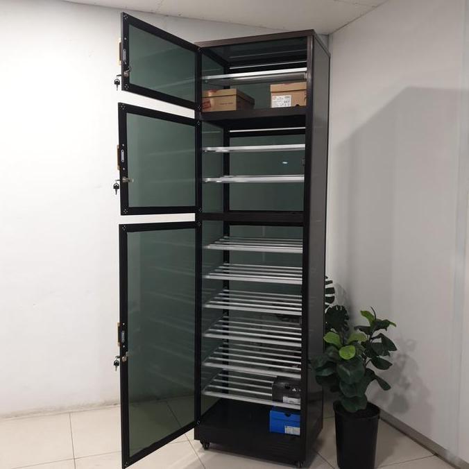 VIRALL TC ALUMINIUM 60X40X210 B LEMARI RAK SEPATU 2-3-7 SUSUN TOTAL 12 SUSUN MUAT 24 - 36 PASANG SEP