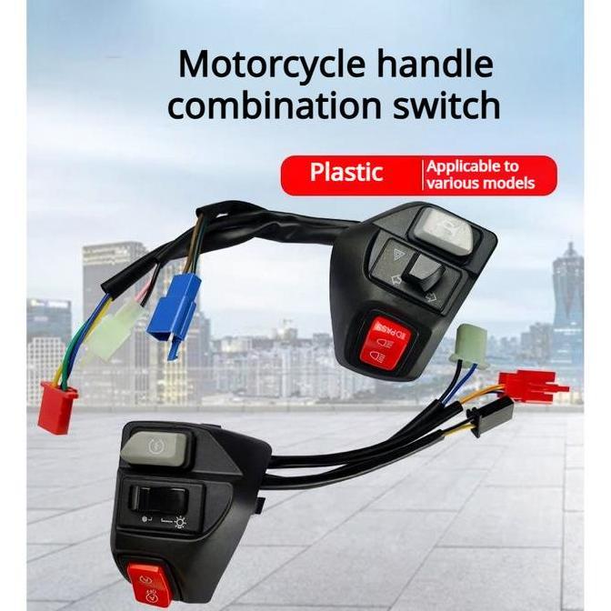 MANAZY Sepasang saklar mio set pnp mio kiri kanan  dan dapat dipasang pada sepeda motor Mio karbu, G