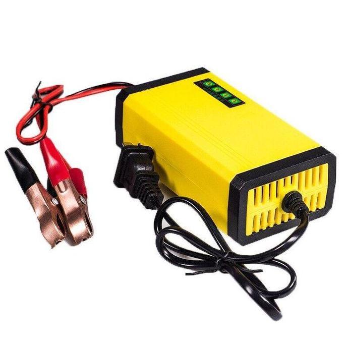 MANAZY Charger Aki Portable 12V 2A Motor Mobil Charger Aki Motor Kering Dan Basah LED Indikator car 